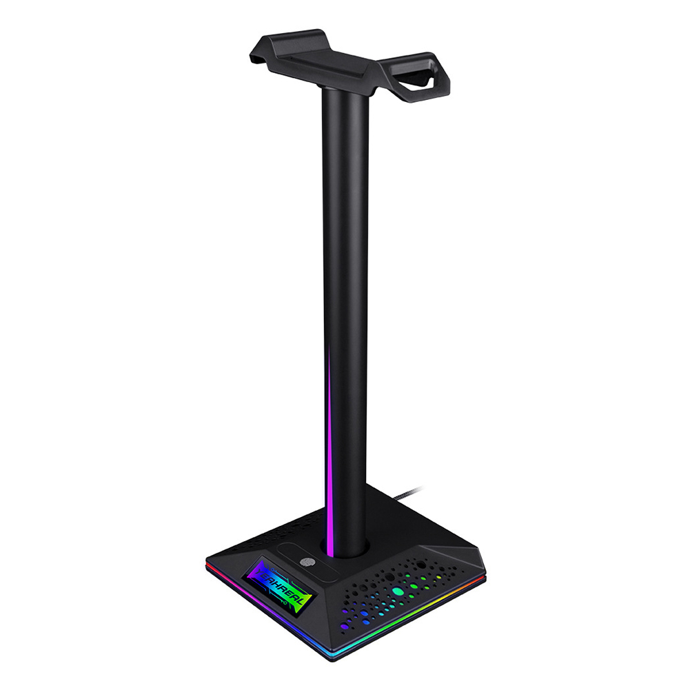 

RGB Headphones Desktop Stand Gaming Headset Holder with 3.5mm 2 USB Ports, 501 Original