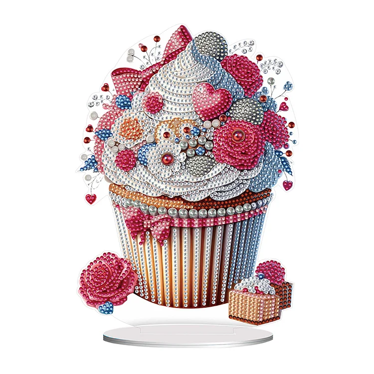 Heart Dessert Table Top Diamond Painting Ornament Kits for Office Desktop Decor