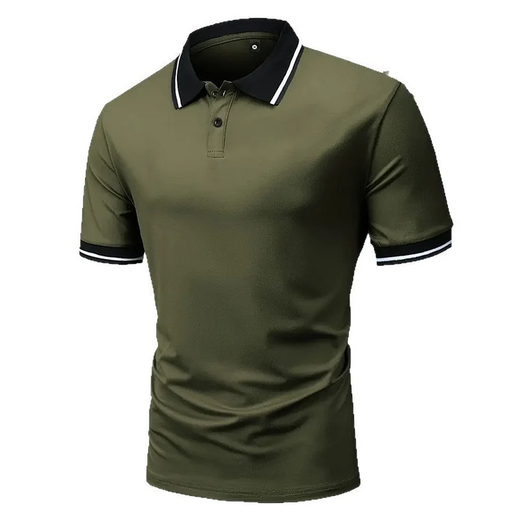 2025 Men's summer hot selling new short sleeve polo shirt