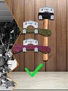 5pcs Hanger Holder Metal Hanging Hooks with Screw for Garden Kitchen Garage Tool