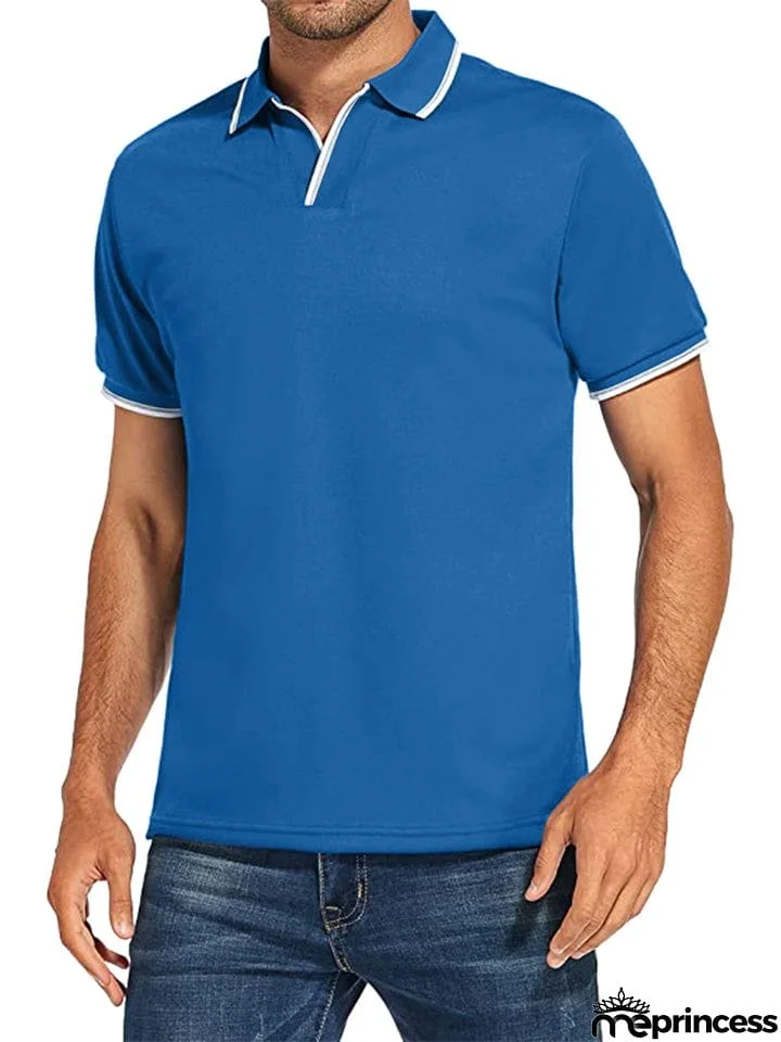 Stylish White Polo Shirt Mens