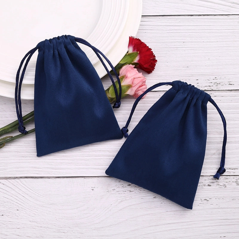 1 Piece Retro Solid Color Cloth Drawstring Jewelry Packaging Bags