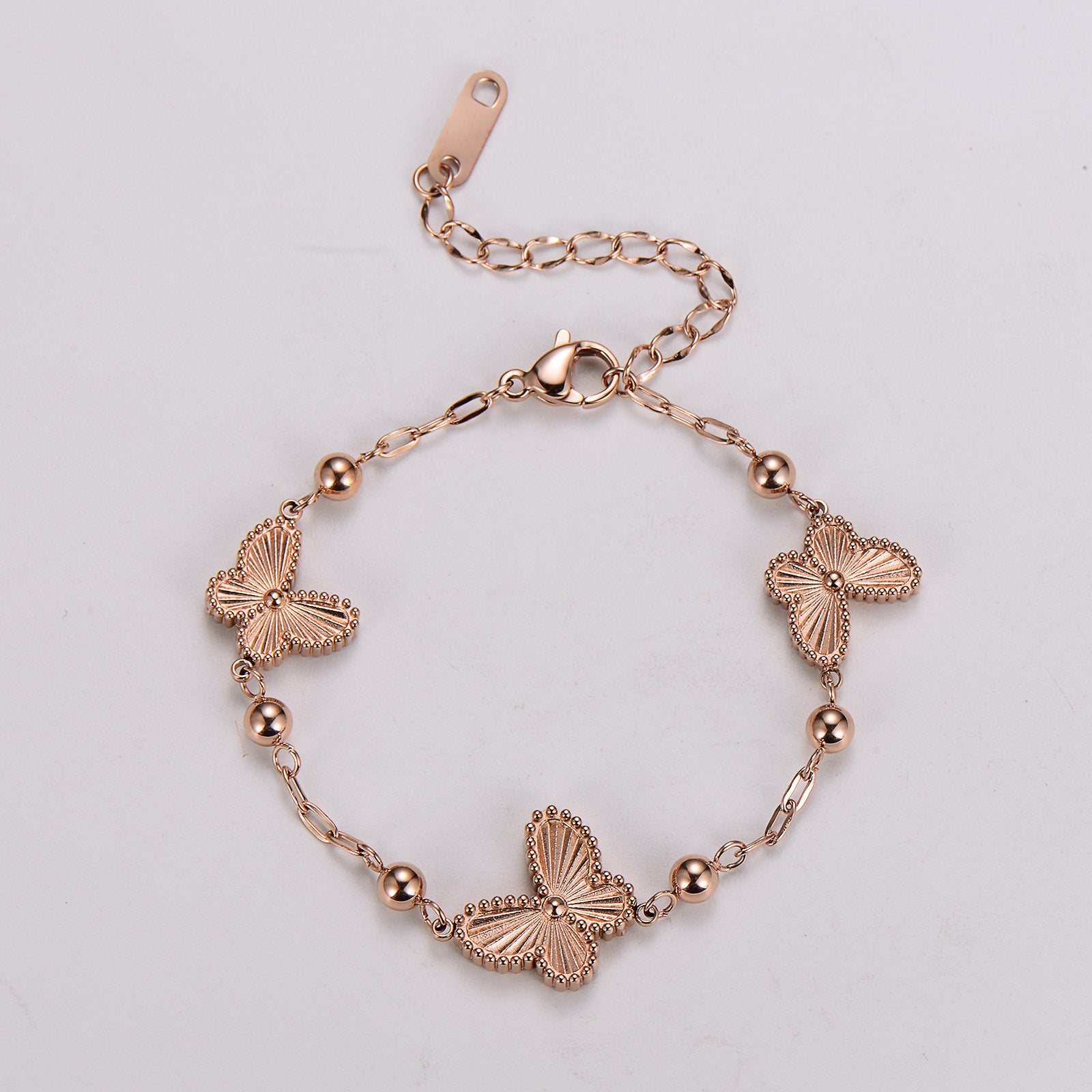 Aml Stainless Steel Three-Dimensional Butterfly Bracelet For Women Versatile Beautiful Fashionable Exquisite Jewelry Gift Bracelet For Girlfriend