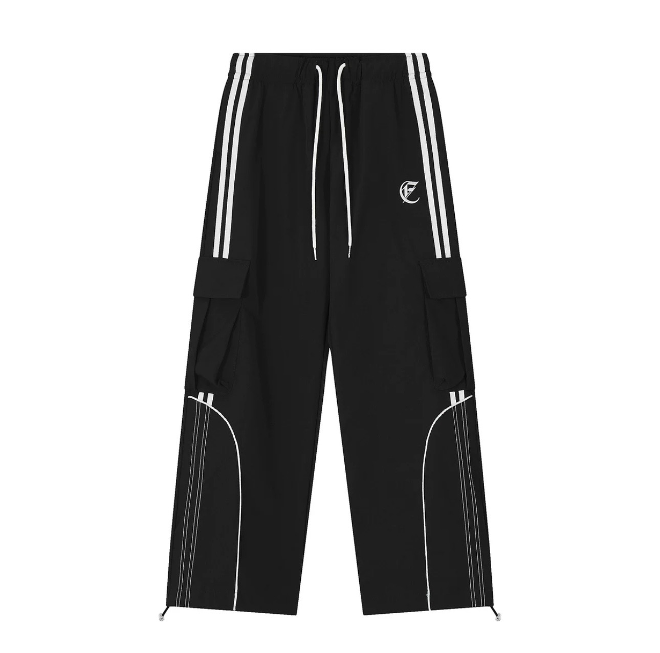 Gamezplane fall outfits Y2k Vintage Streetwear Cargo Pants American Retro Casual High Street Hip Hop Striped Oversize Straight Trousers 2025