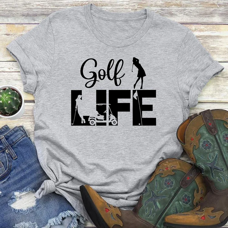 Ladies Lady Female Golf Life  T-shirt Tee -03359-Annaletters