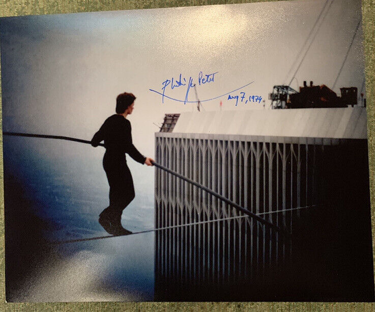 Philippe Petit Signed 8x10 Photo Poster painting Pic Auto Famous TightRope Waker