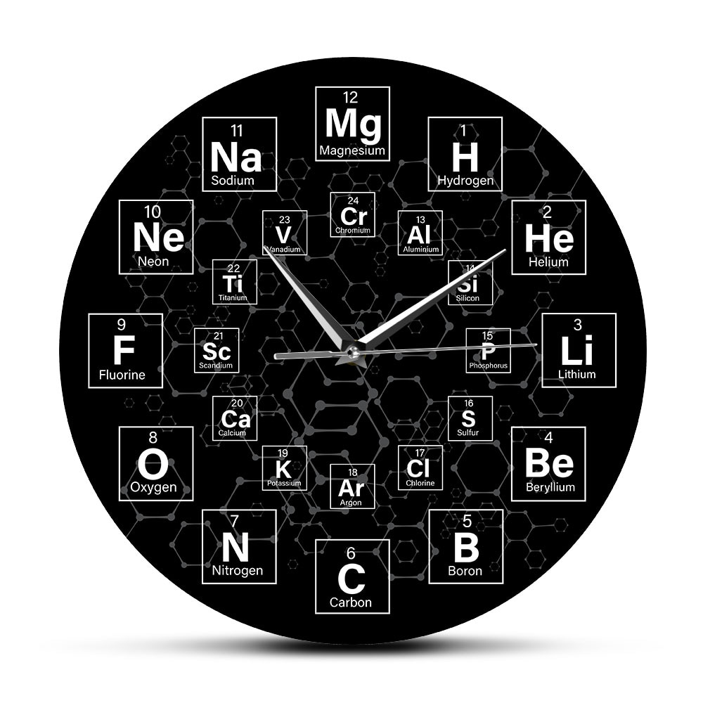 

Periodic Table - Frameless Acrylic Wall Clock, 501 Original