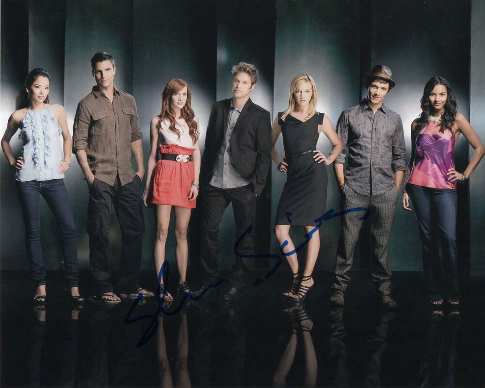 SHAUN SIPOS SIGNED AUTOGRAPH 8X10 Photo Poster painting - DAVID BRECK MELROSE PLACE, KRYPTON