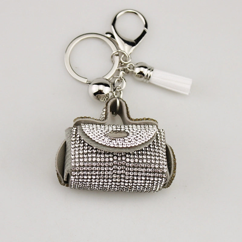 Lady Minimalist Bag Pu Leather Women’s Keychain