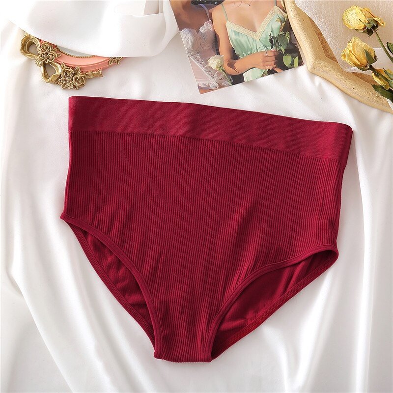 High Waist Women Pantys Seamless Women Underpants For Lady Female Panty Cotton Crotch Underwear Brief Comfort Lingerie 6 Colors