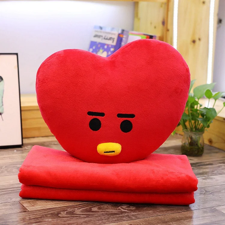 BT21 X Multi-function Hand Warmer Pillow Blanket