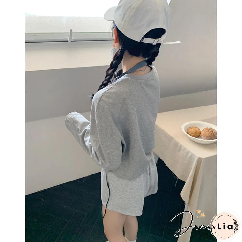 Fairycore Hoodies Women Grunge Pentagram Pattern Long Sleeve Crop Tops Y2k Aesthetic