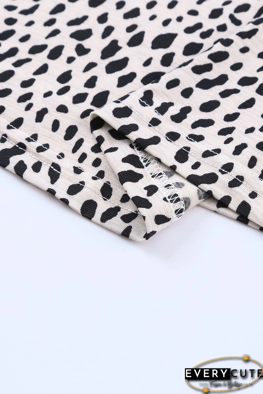 Leopard Print Round Neck Tank Top