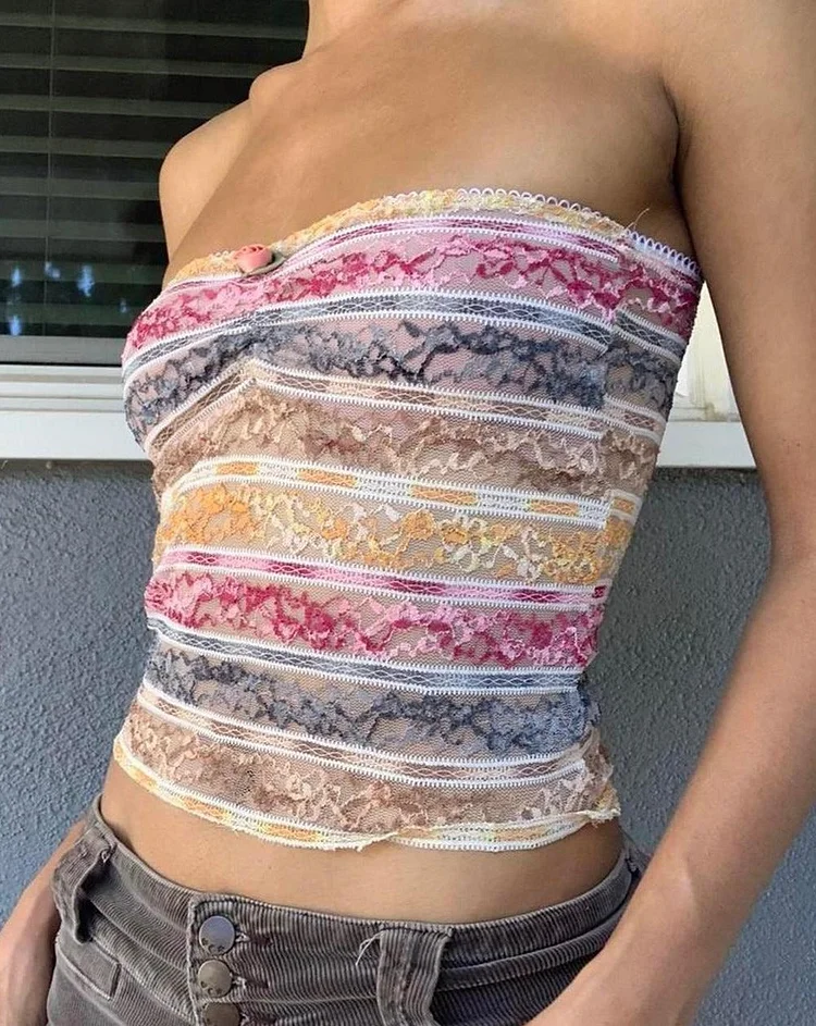 Mimosa Lace Tube Top