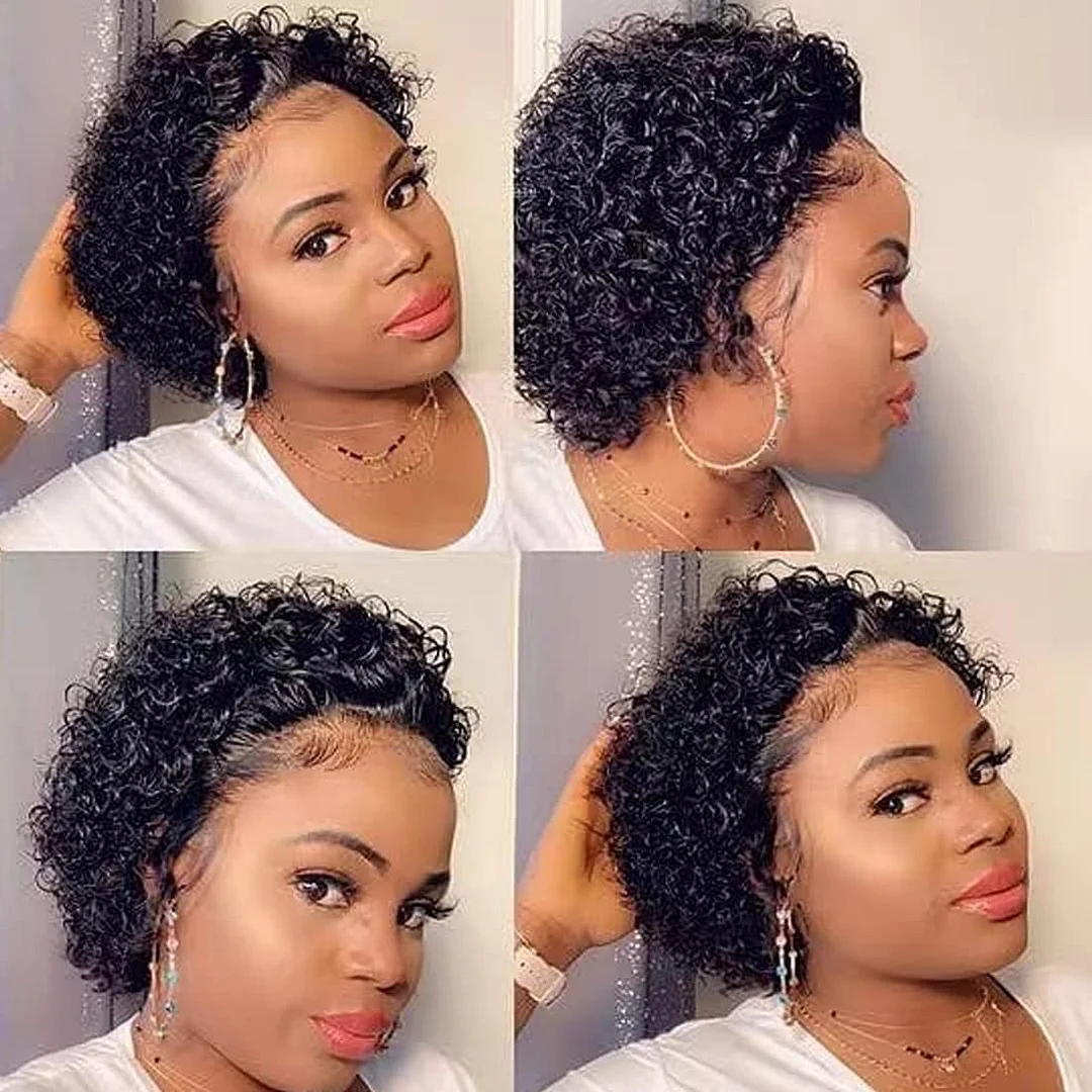 Jewtribute Hair®|Short Curly Lace Wig For Black Women 