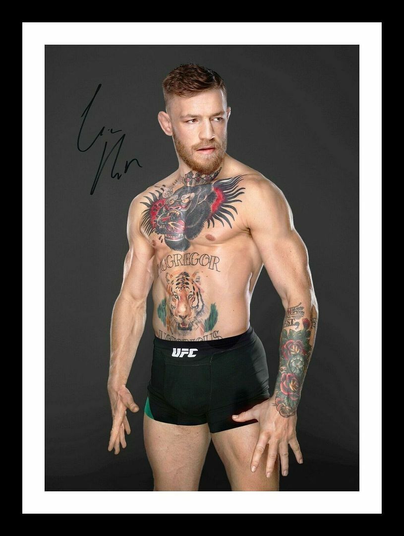 Conor McGregor - UFC Autograph Signed & Framed Photo Poster painting 12