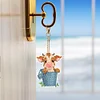 6PCS Kühe in Milchfässern doppelseitig - 5d DIY Craft Schlüsselanhänger