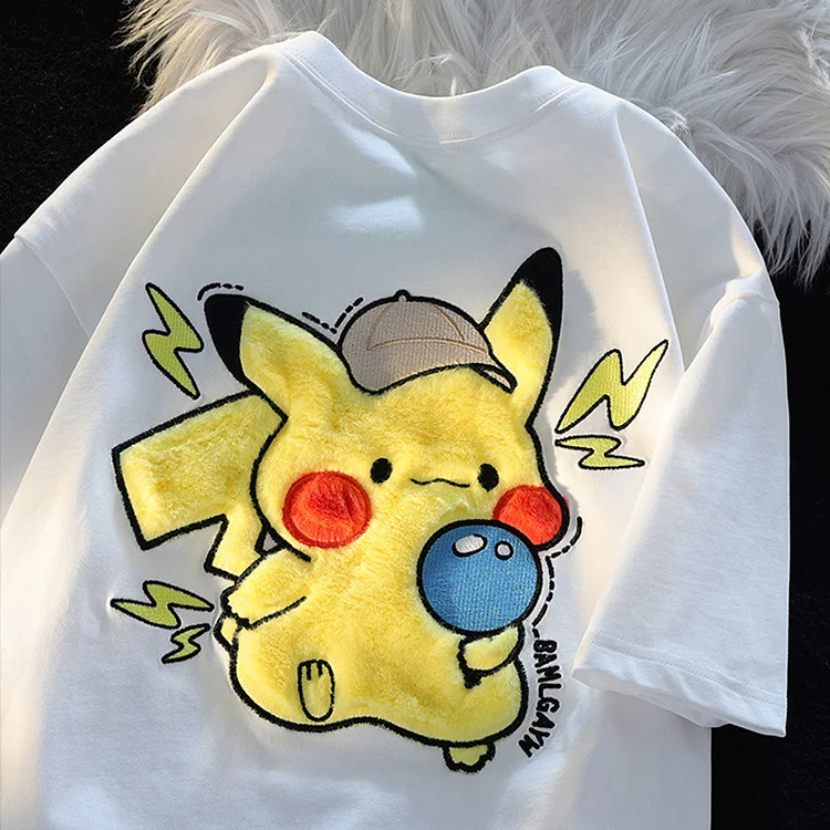 Kawaii Detective Pikachu Summer T-shirt weebmemes
