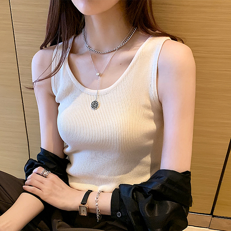 Sleeveless Cotton Tank Top