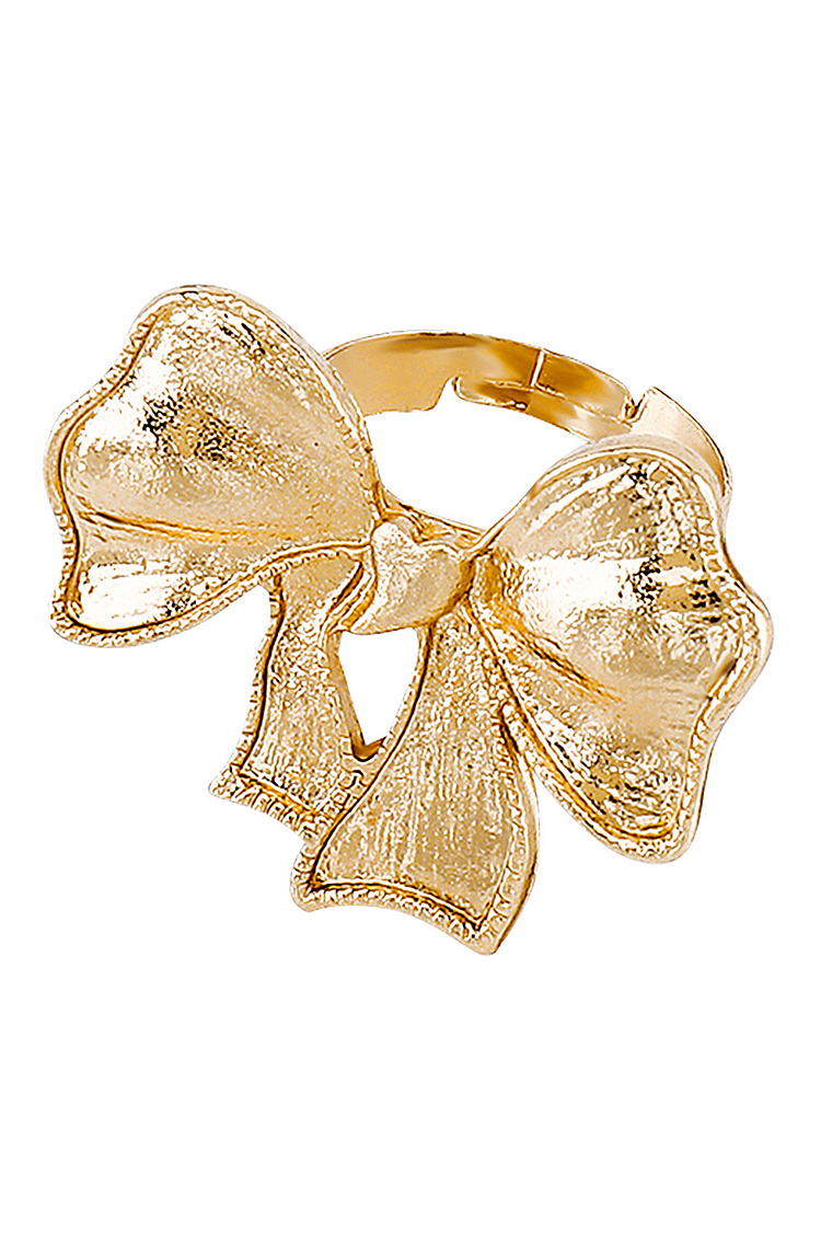Bowknot Design Alloy Glossy Fashionable Rings