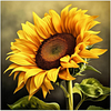 Diamond Painting-DIY Full Round Drill Sunflower