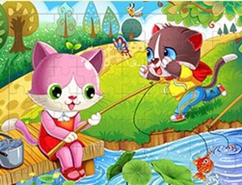 Puzzles Toddler(3-6years) Cartoon Wood Toys