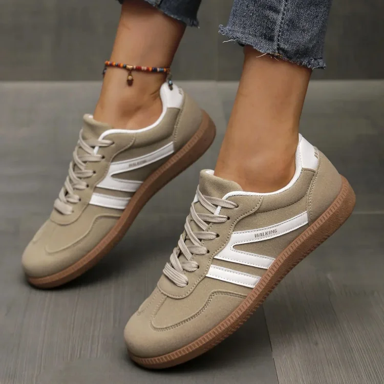 Soft-soled Training Shoes sneaker Retro Design Style Lace-up Light Women's Shoes 1688 Stunahome.com