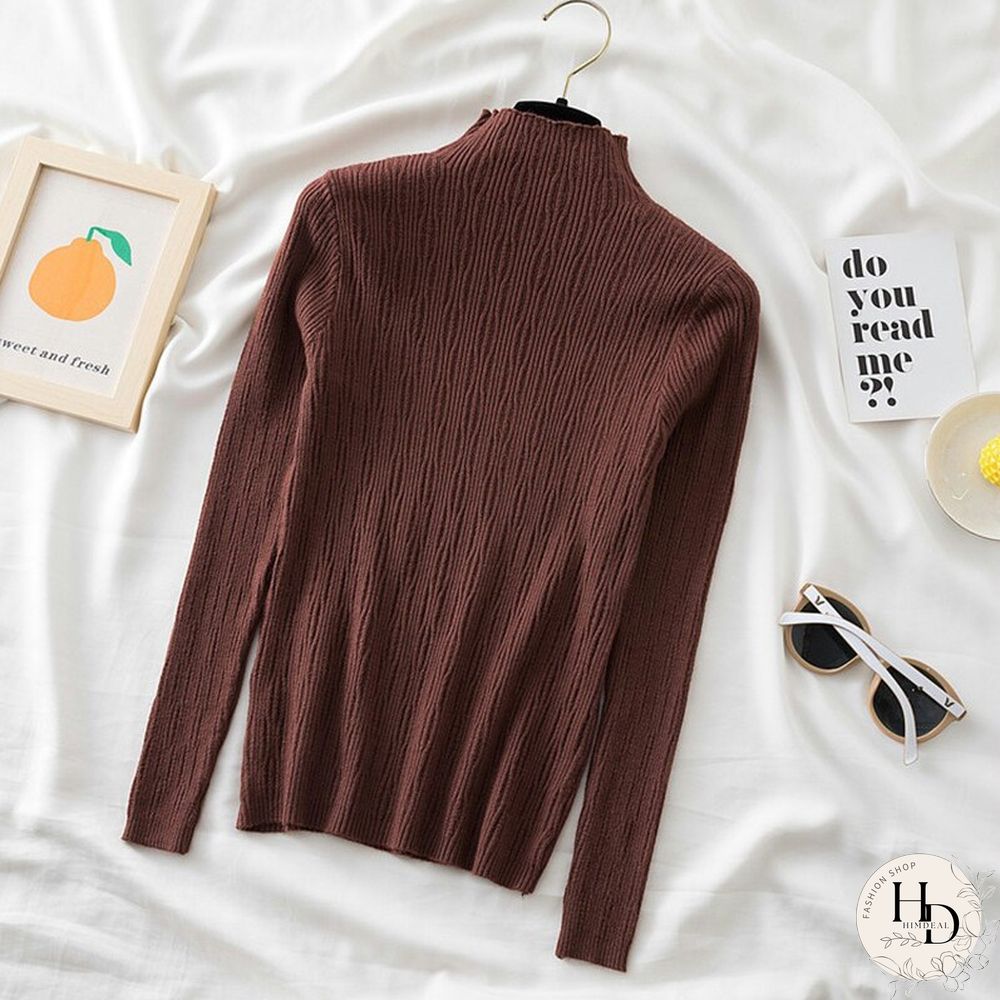 Christmas Gift Warm Cashmere Pullovers Jumper Autumn Winter Korean Sweater Long Sleeve Sweater Women Basic Slim Knitted Pullover