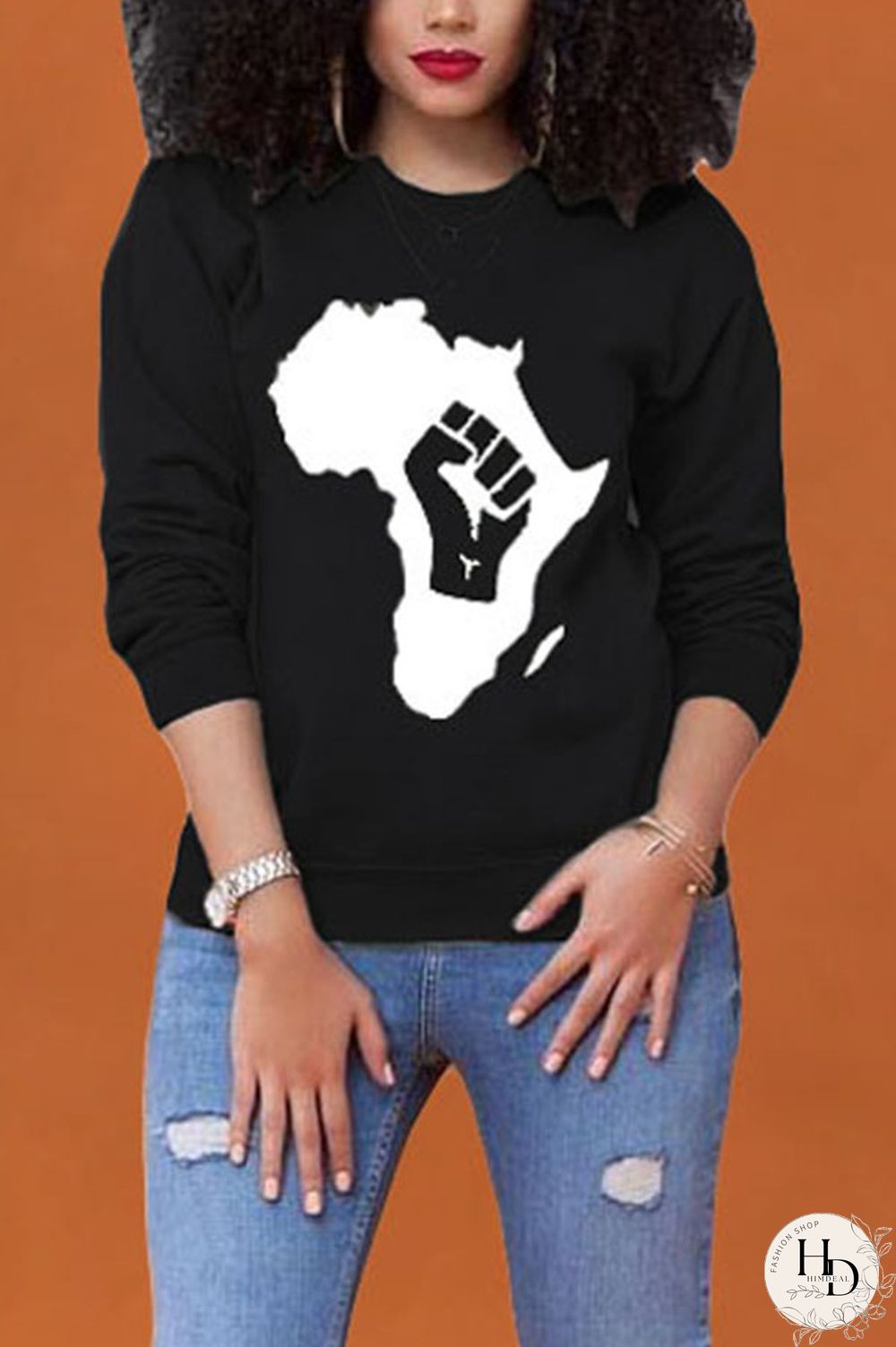 Apricot O Neck Print Polyester Print Long Sleeve Outerwear