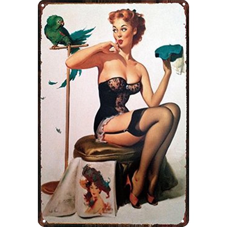 Girl - Vintage Tin Signs/Wooden Signs - 20*30cm/30*40cm