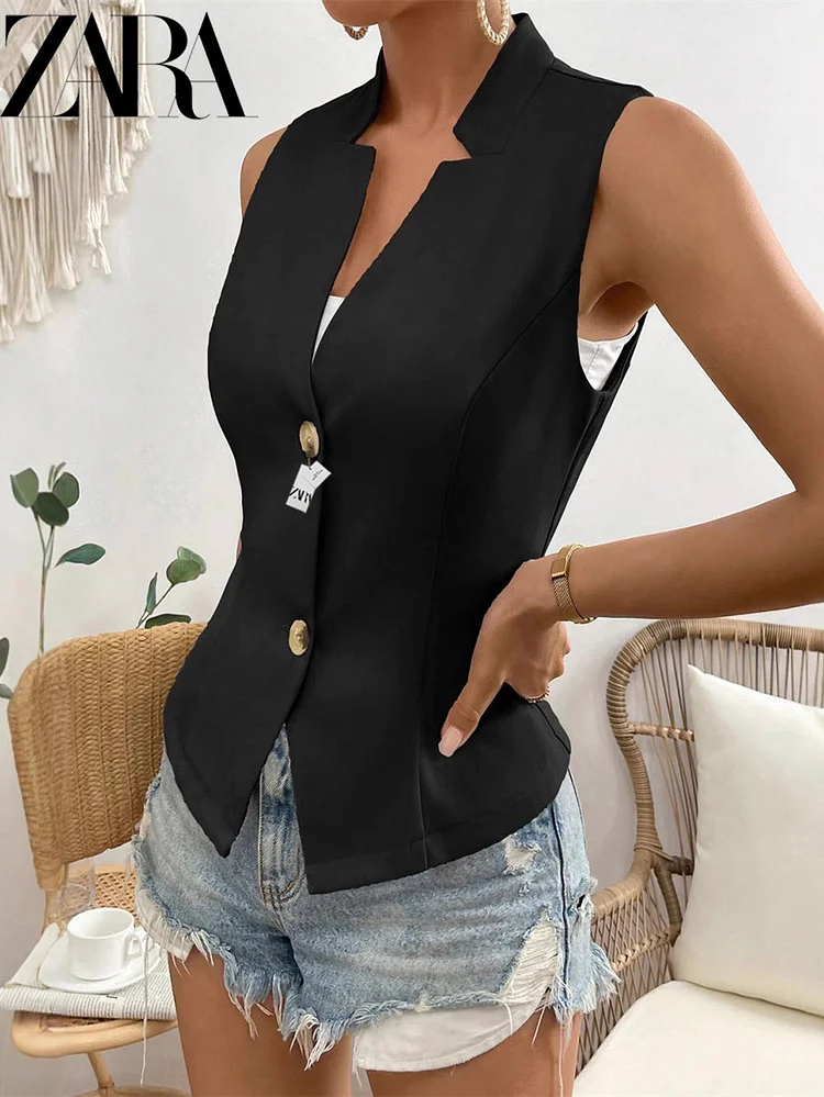 ZARA®2025 Koszula gładka, jednolity kolor