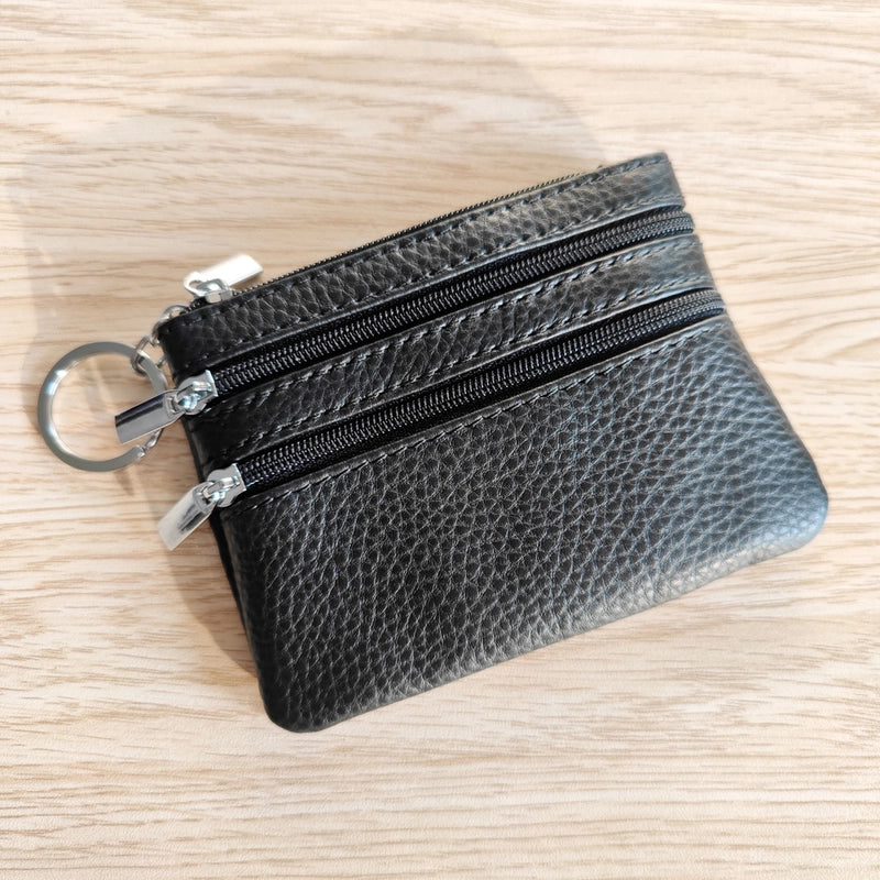 Explosions Genuine Leather Coin Purse Ladies Home Zipper Key Bag Multifunctional Card Bag Coin Coin Coin Bag