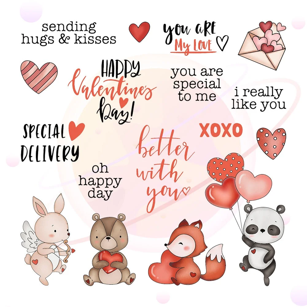 Valentine's Day Metal Cutting Dies and Stamp Template for DIY Scrapbooking Diary Photo Album Craft Paper Card Making Decorative