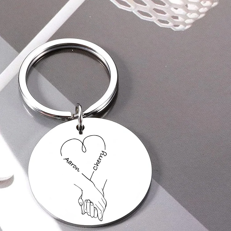 timalo® Schlüsselanhänger personalisiert mit Namen Herz Tiere aus