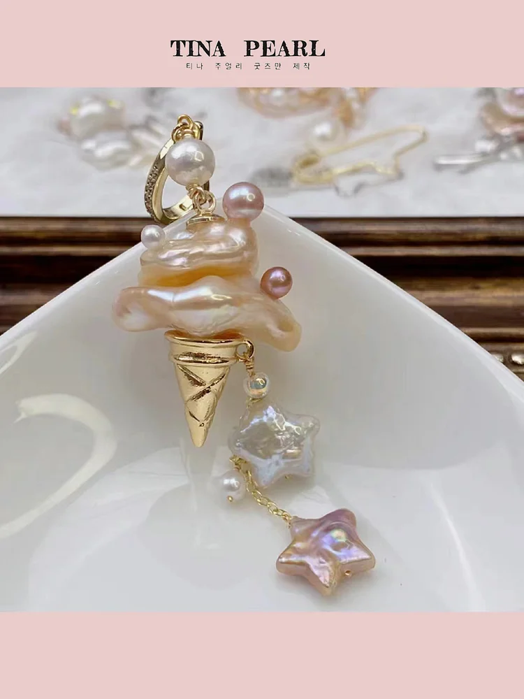 TINA Jewelry can choose fresh water seawater, different styles of sweet cone cute pearl pendant and necklace