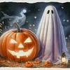 (Multi-Style) Halloween Ghost-11CT Stamped Cross Stitch 40*40cm/15.75*15.75in
