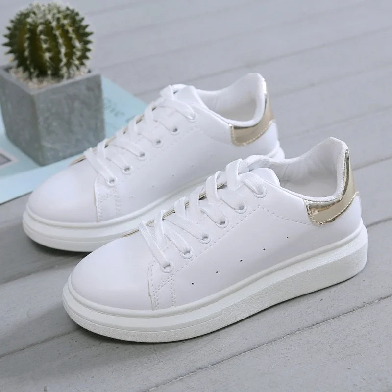 New Designer Shoes Woman Wedges Platform Sneakers Lace-Up Breathable Tenis Feminino Casual Chunky Sneakers Ladies Zapatos Mujer