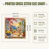 Mediterranean Vista DIY 11CT 3 Strand Stamped Cross Stitch Kit 45x45cm