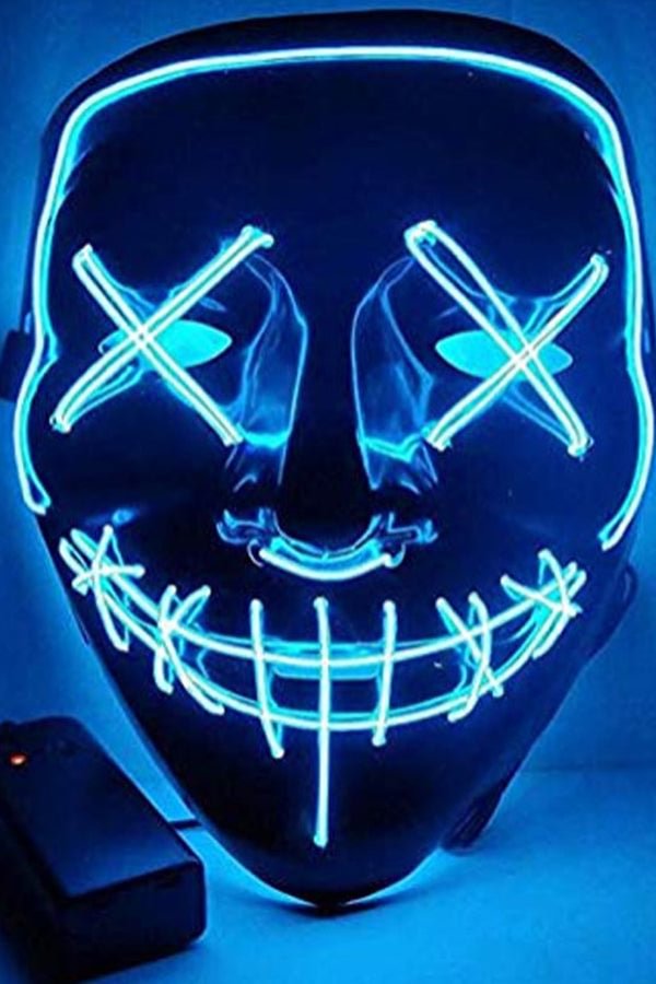 Halloween Light Purge Mask Sapphire Blue-elleschic