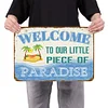 Warning Welcome Message - Vintage Metal Signs(12*16Inch)