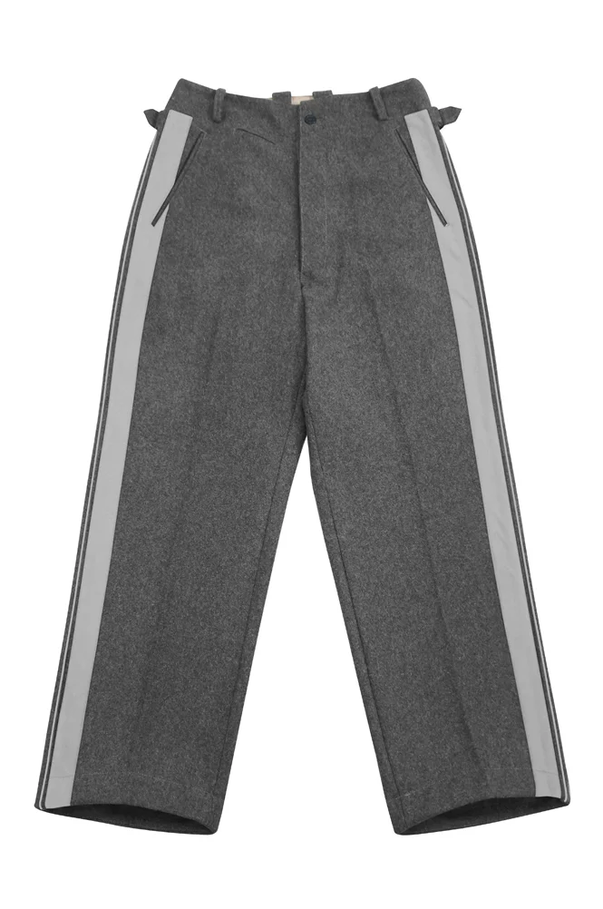   Elite German General Stone Grey Wool Straight Trousers German-Uniform