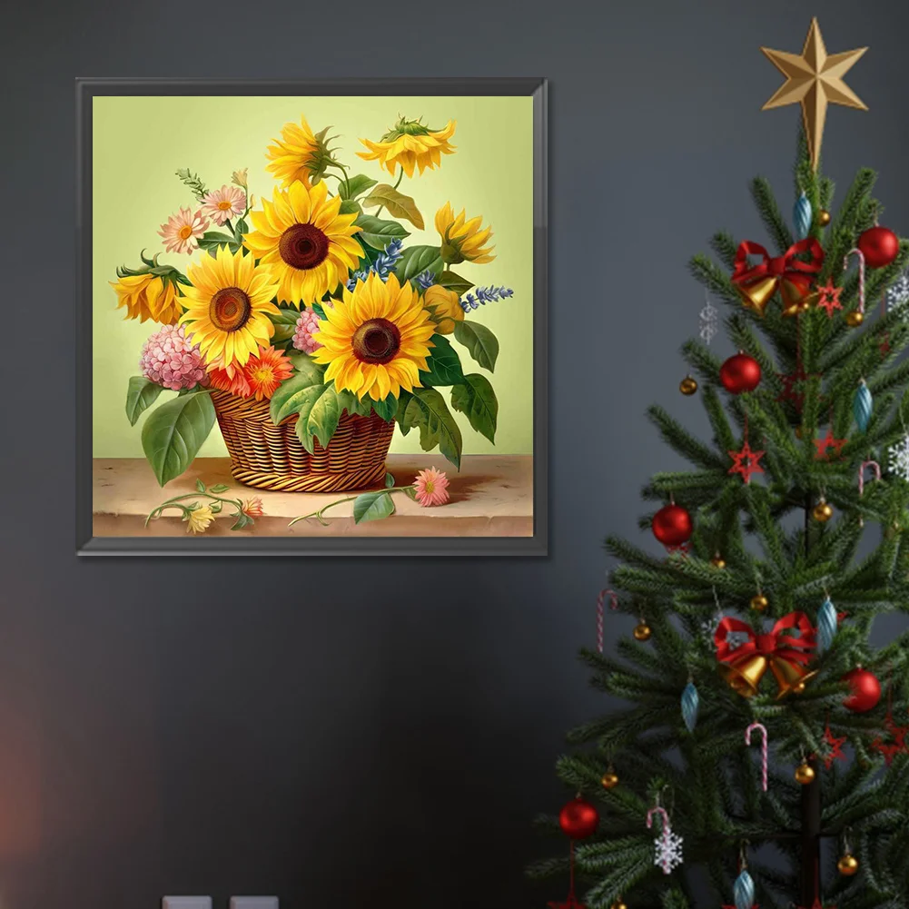 Diamond Painting - Full Round Drill - Sunflower(Canvas|30*30cm)