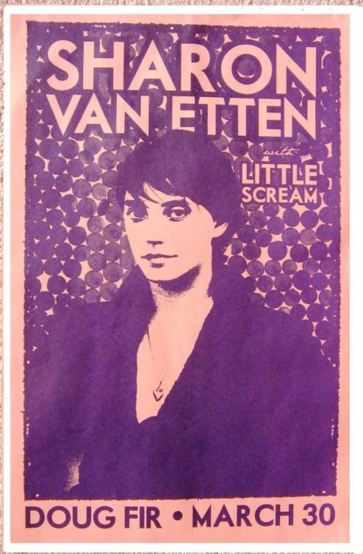 SHARON VAN ETTEN 2011 Gig POSTER Portland Oregon Concert