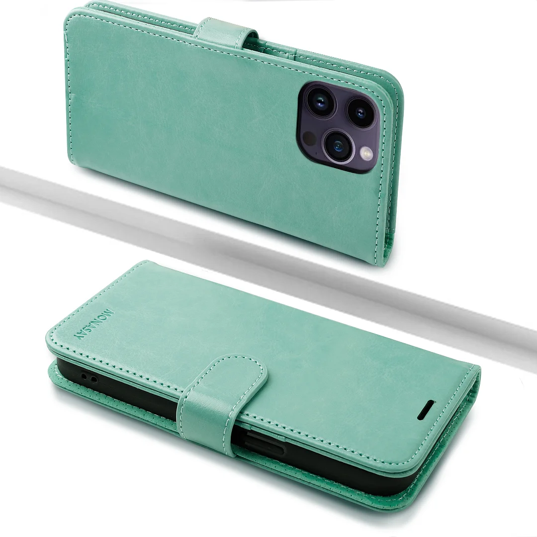 MONASAY Wallet Case for iPhone 15 Pro Max