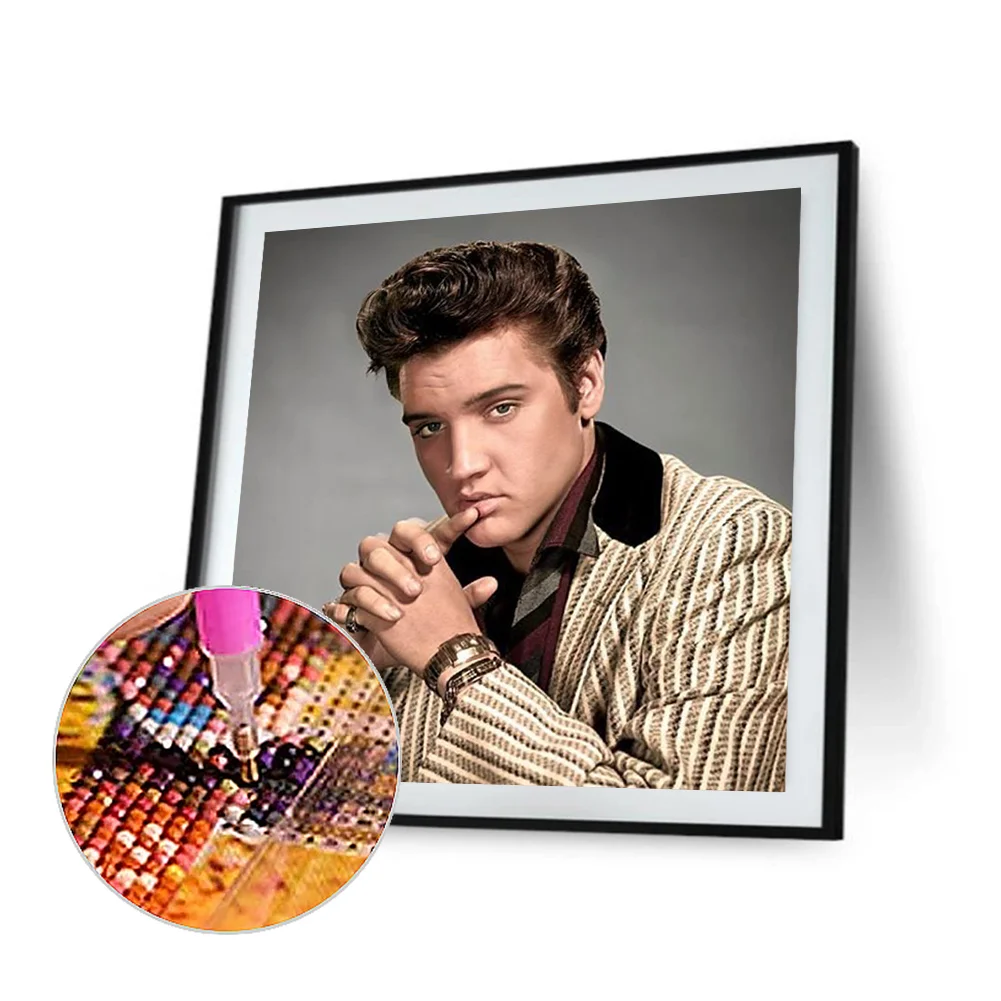 5D DIY Elvis Presley Diamond Painting Kits Full Round Drill Wall Decor Crafts