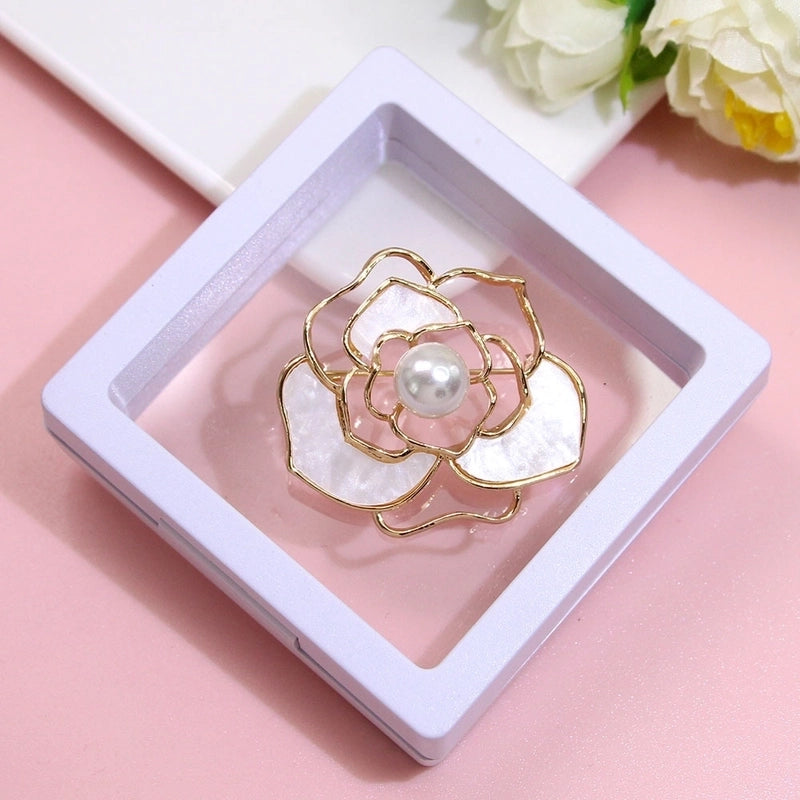 Basic Modern Style Classic Style Pin Animal Flower Alloy Plating Inlay Artificial Pearls Rhinestones Women’s Brooches