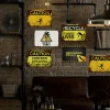 6pcs - Caution & Safety - Vintage Warning Metal Sign (12*16Inch)