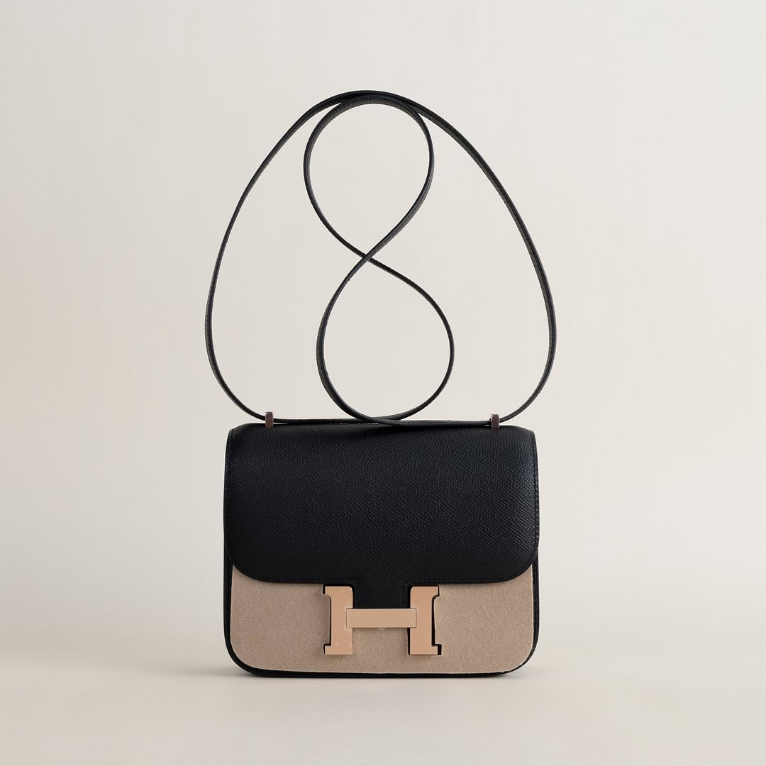 Constance 18CM Epsom 89 Noir RGHW