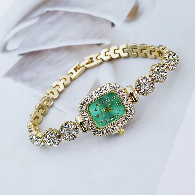 Casual Shiny Flower Jewelry Buckle Quartz Women’s Watches