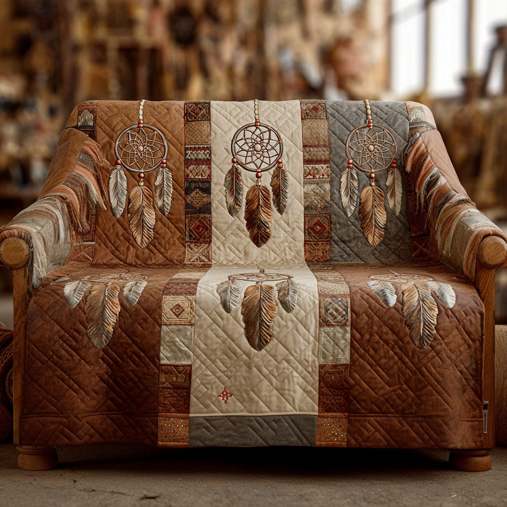 Desert Kaleidoscope Quilted Sofa Cover NCU0PT11192 everthome